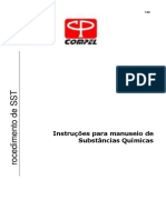 Instruções Para Manuseio de Substâncias Químicas