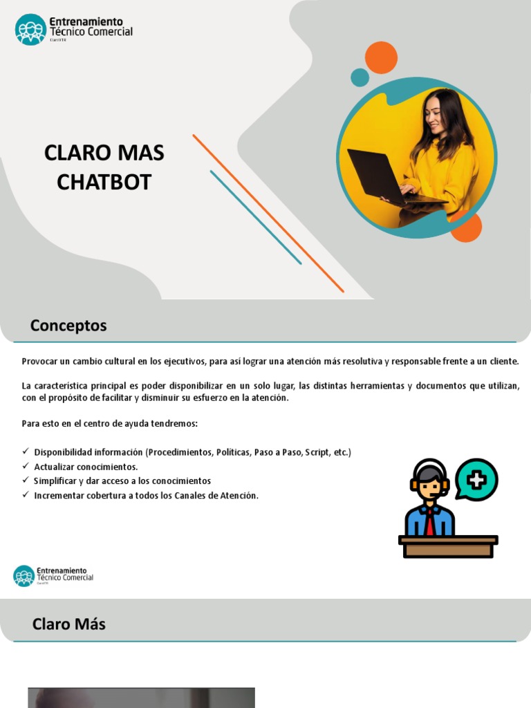 Chatbot Claro: Asistente de Atención | PDF | Software | Tecnologías de ...