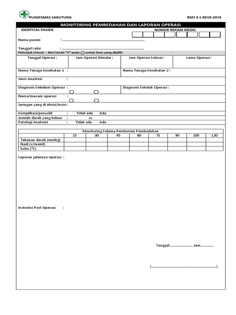 RM 14.1 Laporan Operasi | PDF