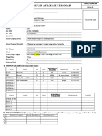 Formulir Aplikasi Pelamar