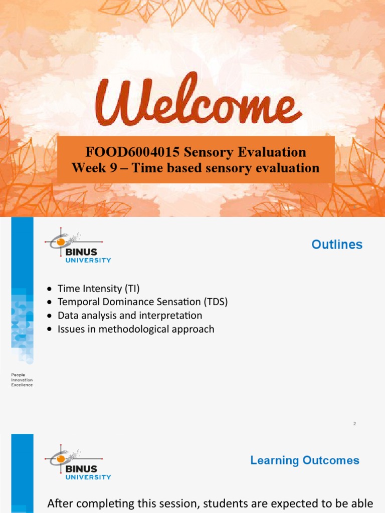 Time-Based Sensory Evaluation Methods | PDF | Perception | Taste