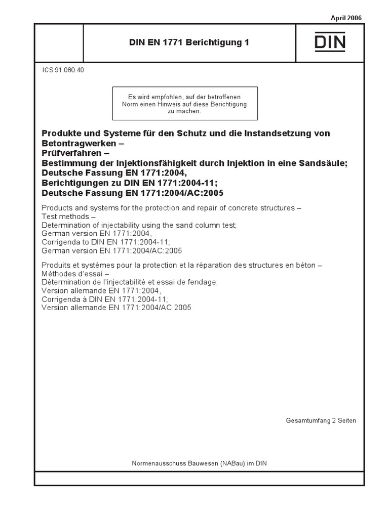 Din en 1771-Ac 2006 | PDF