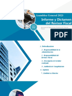 Presentacion Del Informe y Dictamen Revisor Fiscal 2022.