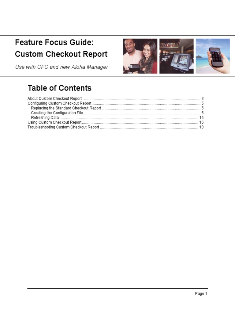QSTS CustomCheckoutReportFFG | PDF | Point Of Sale | Gratuity