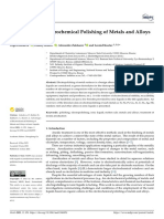 Advantages of Electrochemical Polishing of Metals and Alloys in Ionic Liquid