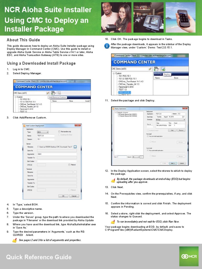 Aloha Suite Installer Deployment Guide | PDF