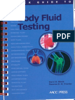 Livro Body Fluid Testing - Validação de Líquidos Corporais