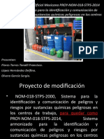 NOM-018 STPS 2014sistema Armonizado para La Identificación y Comunicación de Peligros y Riesgos Por Sustancias Químicas Peligrosas en Los Centros de Trabajo