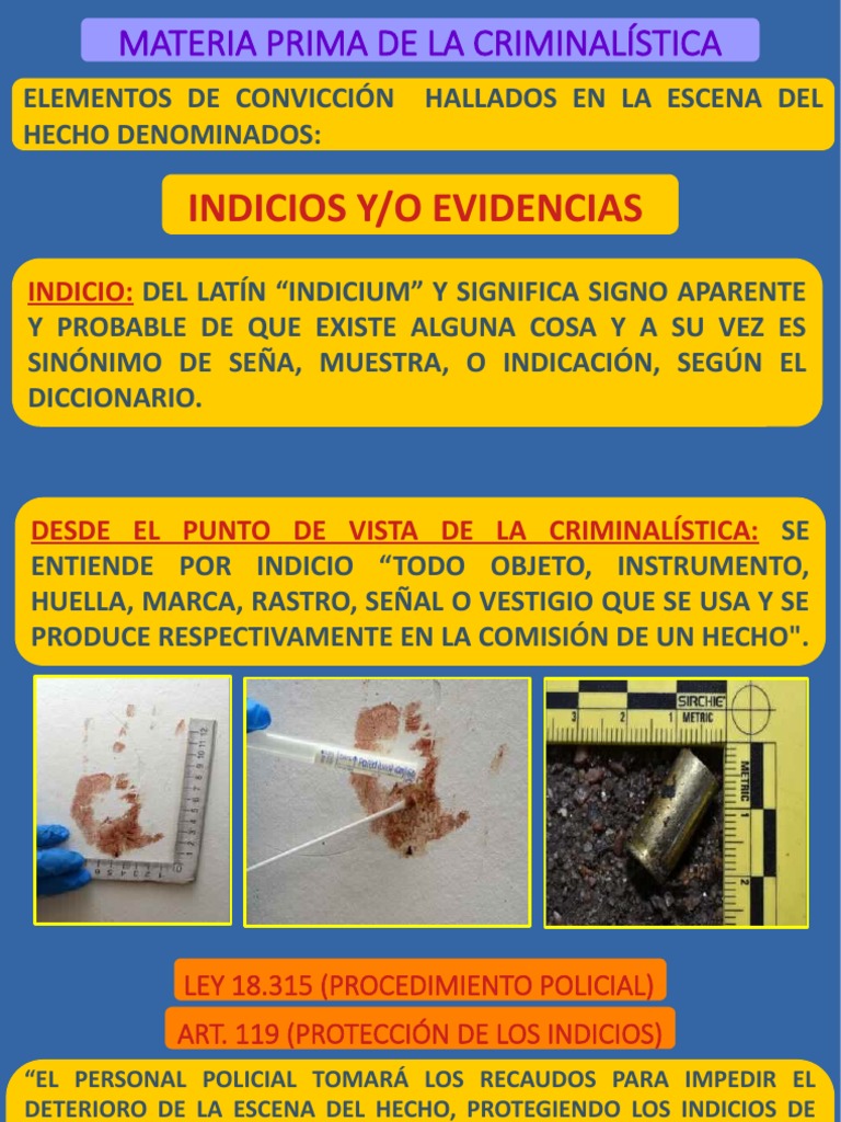 Clasificación y Recolección de Indicios | PDF | Papel | Laboratorios
