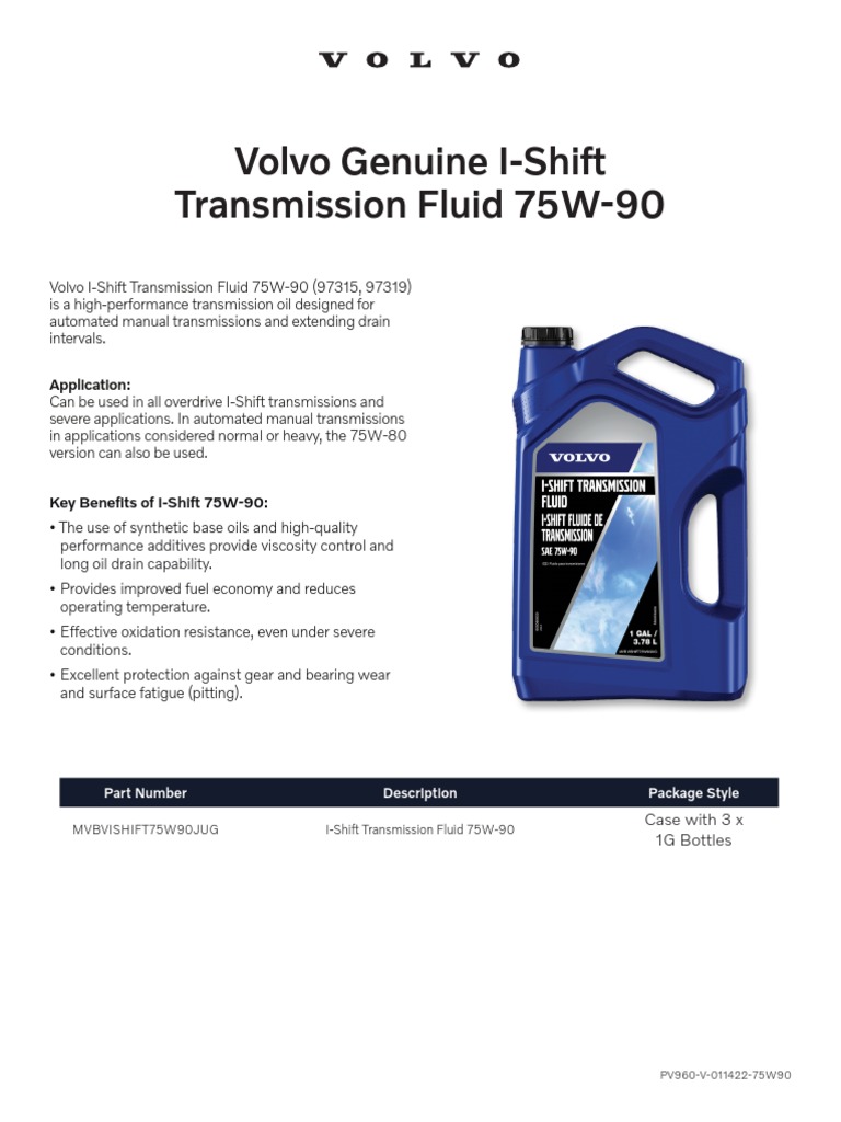 75w 90 I Shift Transmission Fluid PDF