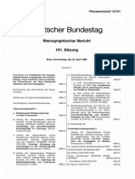 Eutscher Bundestag: Stenographischer Bericht 101. Sitzung