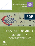 Cantate Domino Antologi A de Documentos