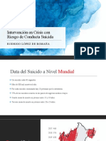 Intervención en Crisis Con Riesgo de Conducta Suicida