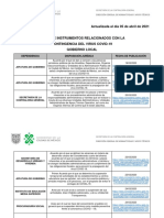 Tabla de Decretos y Acuerdos Covid-19 Local 05042021