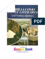 A Bíblia Como Fonte Literária - Vittorio Bergo