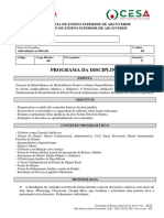 Ied - Programa Da Disciplina