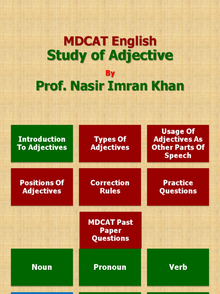 Adjective Revised 1 Pdf Adjective Grammatical Number