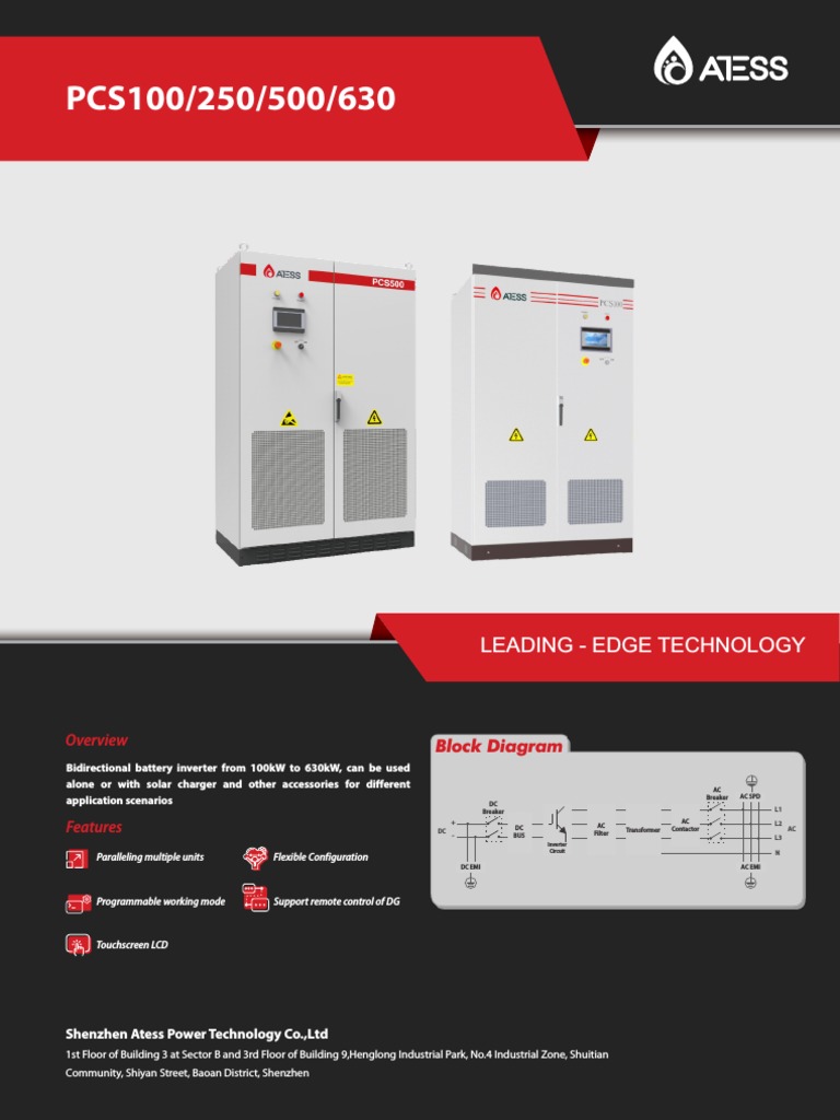 Bidirectional Battery Inverter Datasheet | PDF | Alternating Current ...