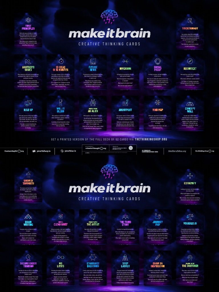 Creative Thinking Cards PDF