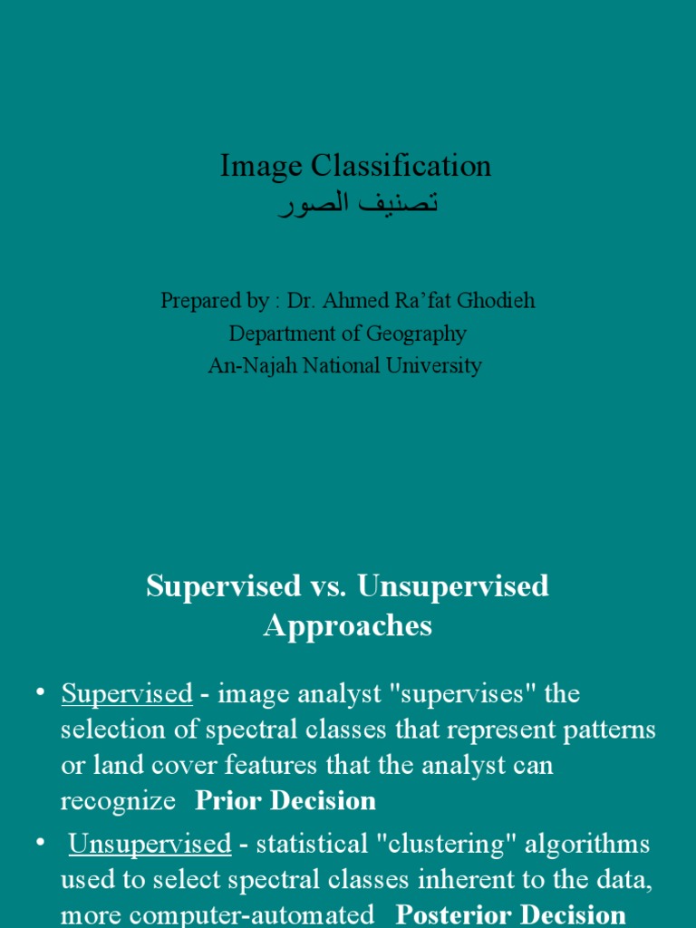 Image supervised classification pdf