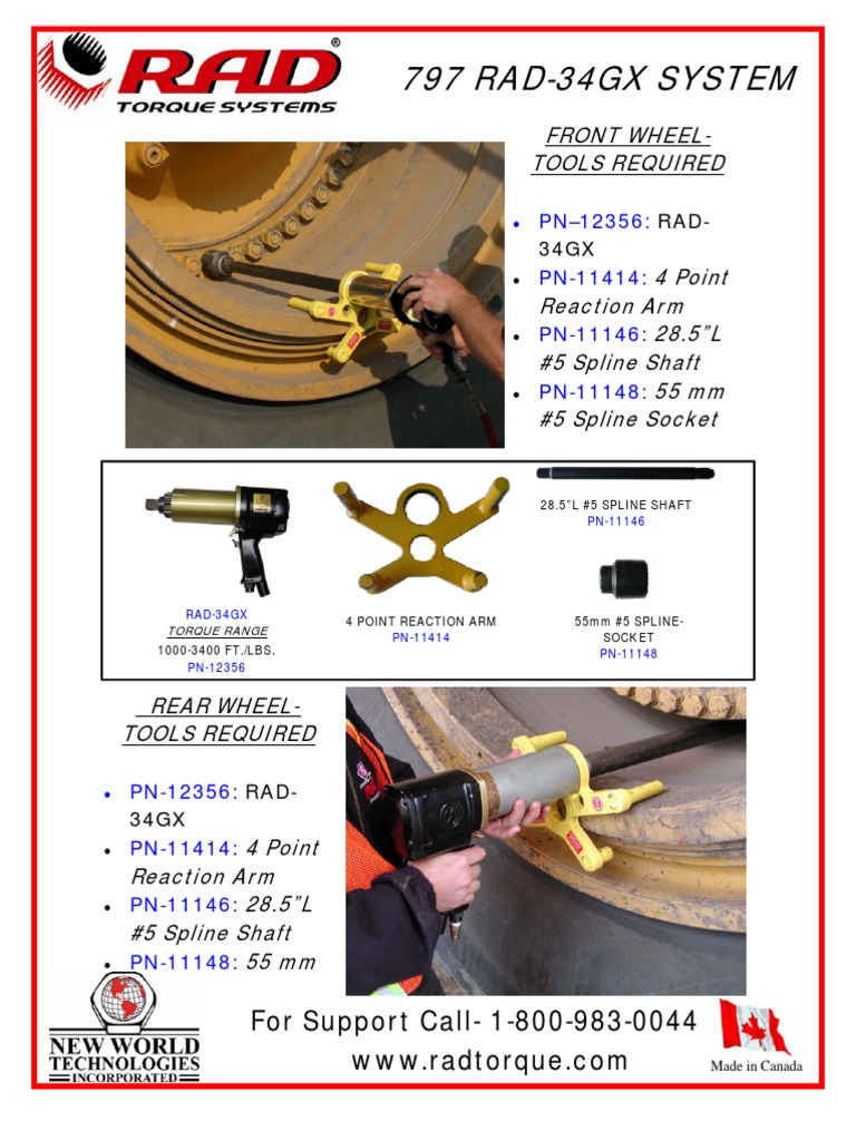 797 RAD-34GX Bolting System | PDF