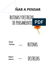 ENSEÑAR A PENSAR - Rutinas de Pensamiento