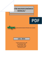 Boletín Macroeconómico - Julio 2014