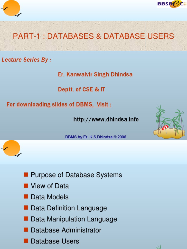 PART1 DatabasesAndUsers | PDF | Databases | Relational Database