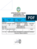 Horario de Examenes Segundo Periodo 2023