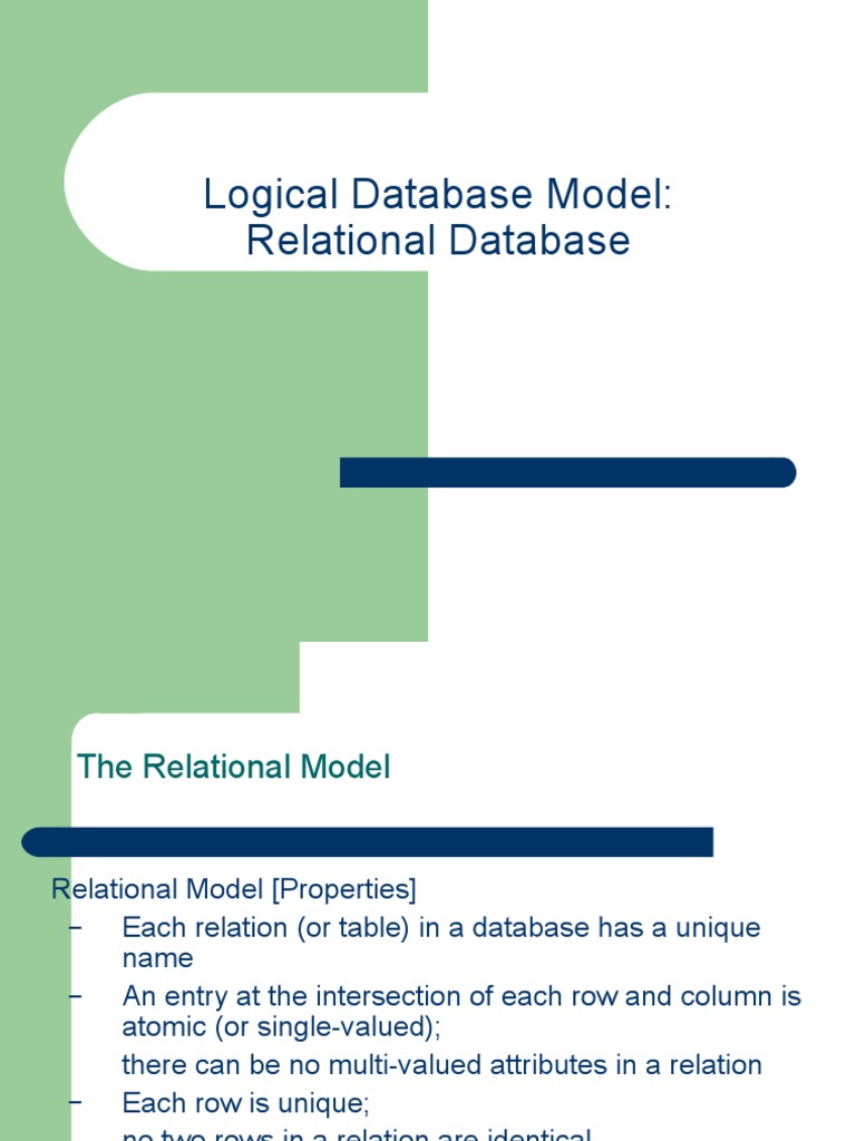 what is relational dbms