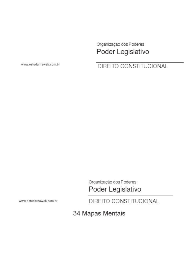Organização do Poder Legislativo Brasileiro | PDF