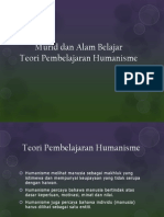 Teori Pembelajaran Humanisme