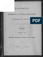 Rapporten Van de Commissie in Nederlandsch-Indië Voor Oudheidkundig Onderzoek Op Java en Madoera ... 1912 1912alternatieve Titel