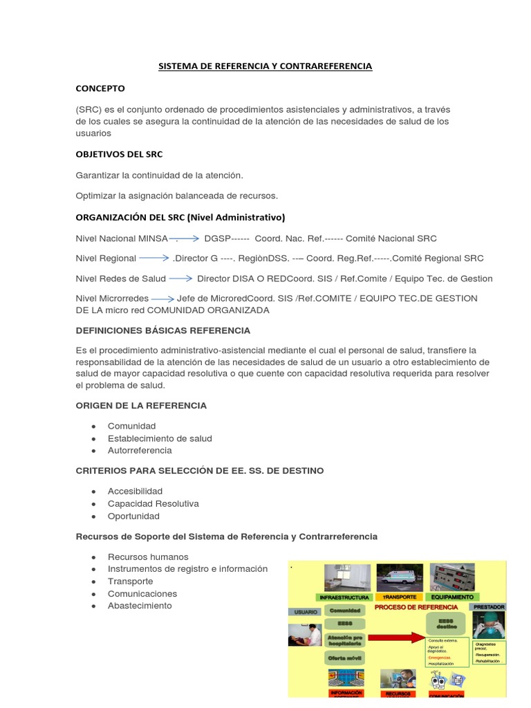 Sistema de Referencia y Contrareferencia PDF