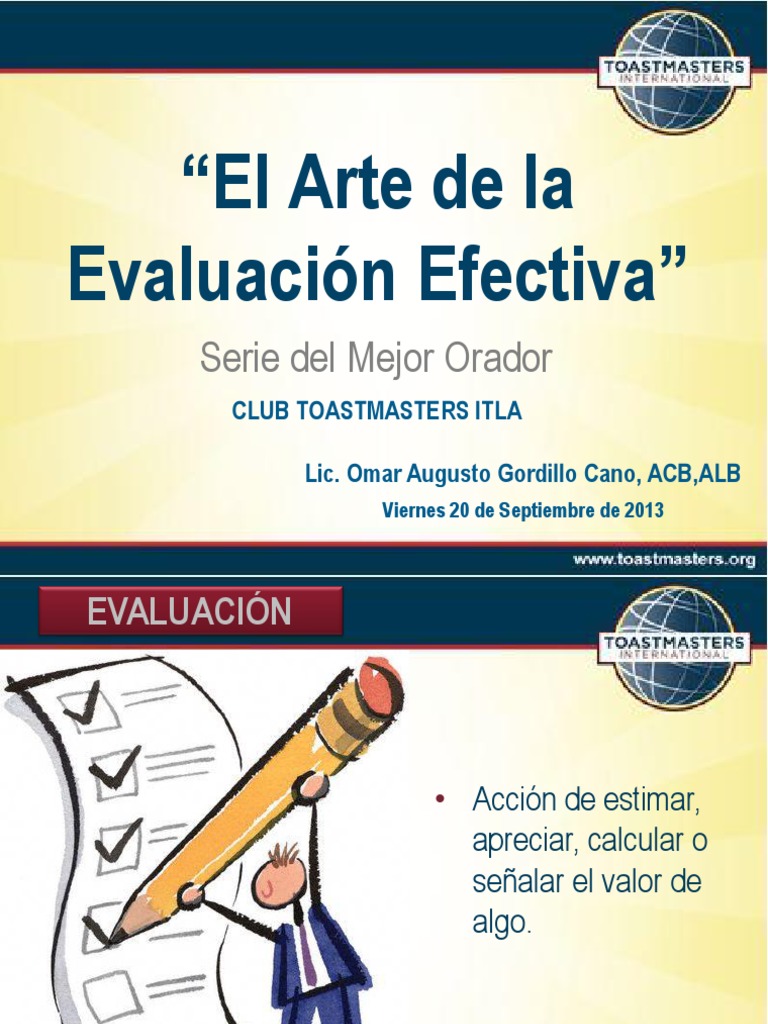 Plática Educativa El Arte de La Evaluación Efectiva | PDF