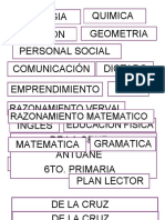 Nombre de Cuadernos 6to Grado