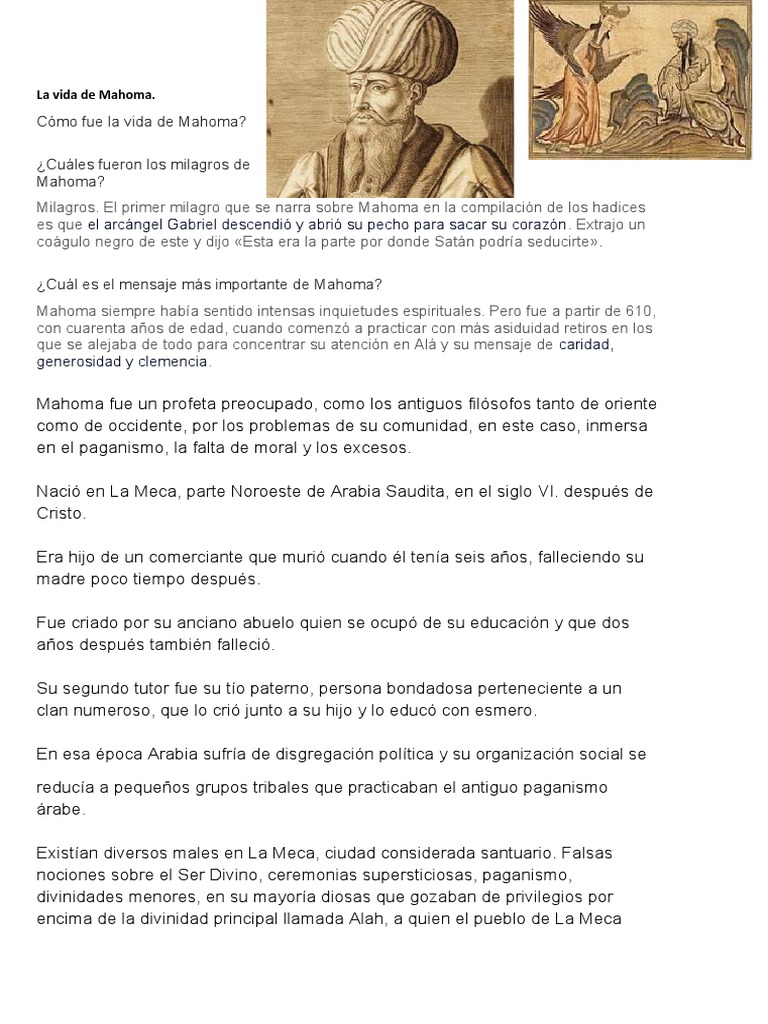 La Vida de Mahoma | PDF | Mahoma | Ramadán