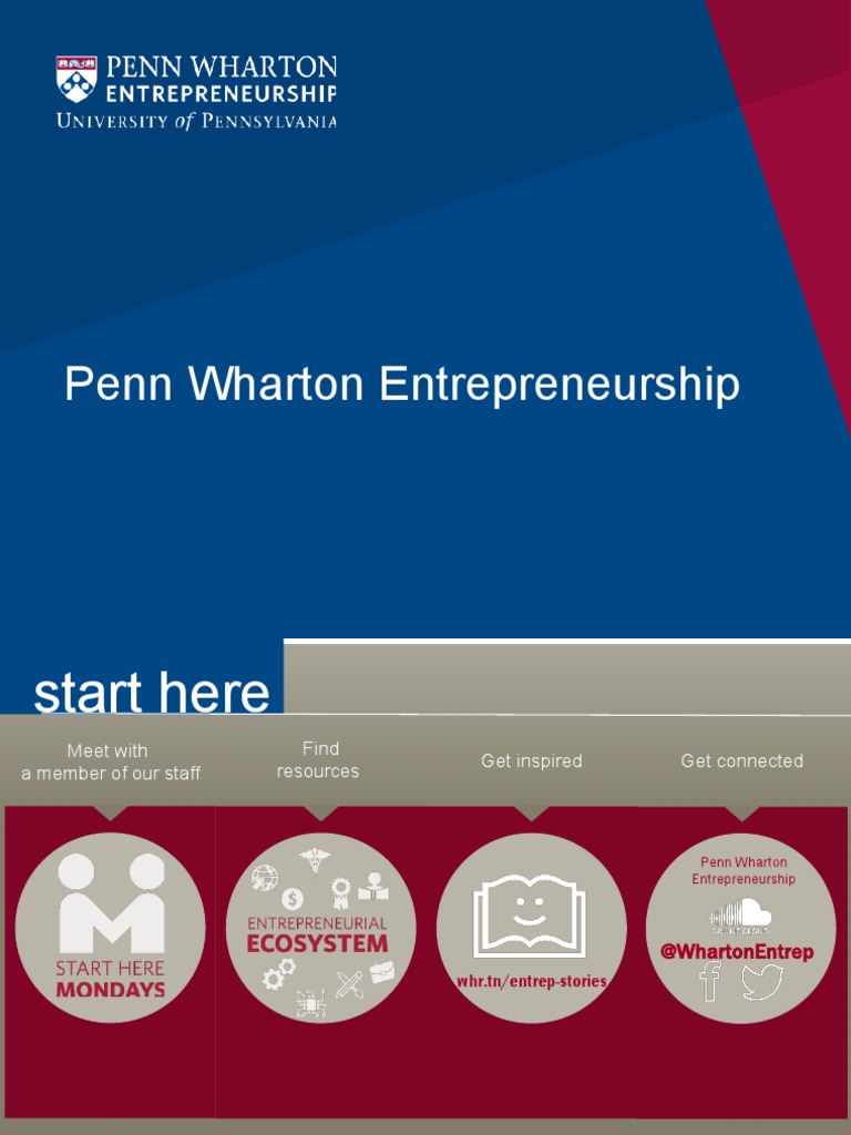 Penn Wharton Entrepreneurship Overview PDF