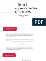 Tema 3-Los Emprendimientos STARTUPS - Metodo LEAN STARTUP