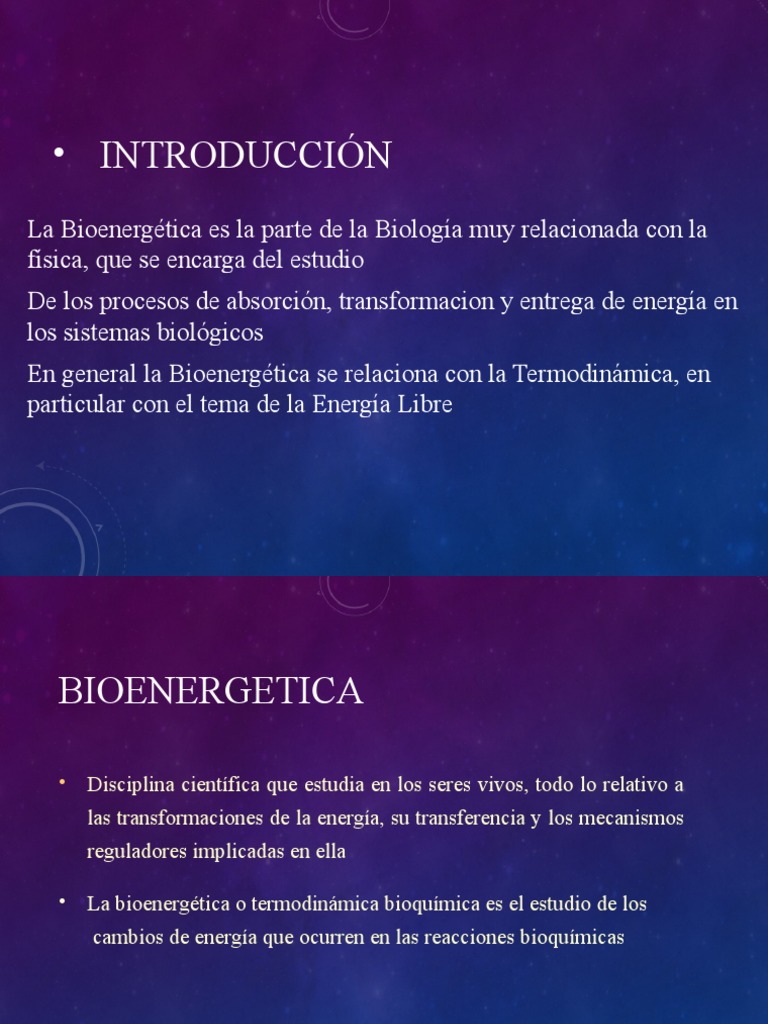 BIOENERGETICAparaeditar | PDF | Metabolismo | Entalpía