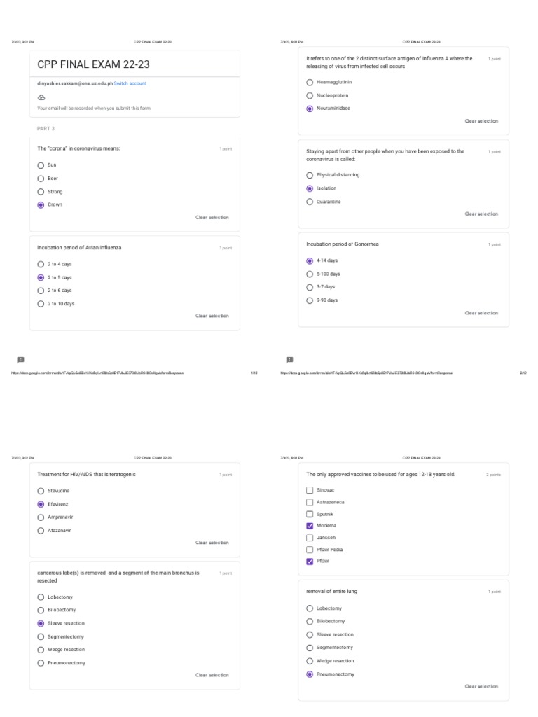 CPP Final Exam 2223 PDF