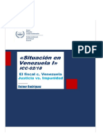 The Prosecutor C. Venezuela. Internacional Criminal Court - Autor: Lcdo. Reiner Antonio Rodríguez (Internacionalista-UCV)