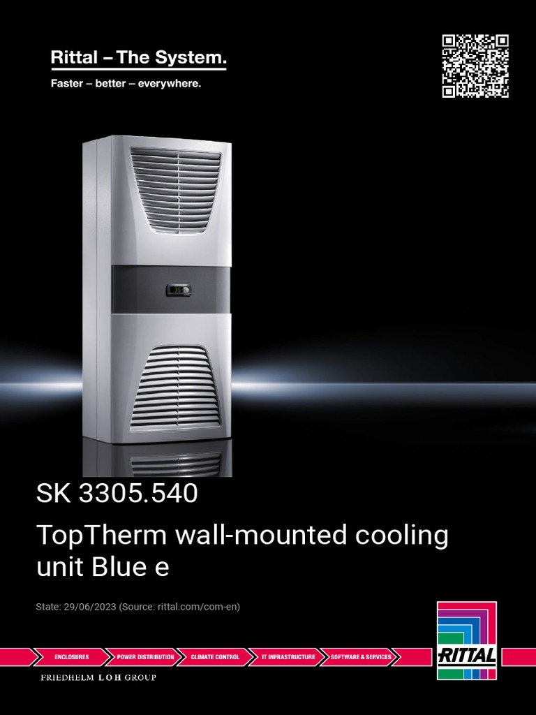 TopTherm wallmounted cooling unit Blue e PDF Efficient Energy Use