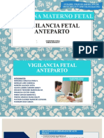 Vigilancia Fetal Anteparto GRUPO 4 SOFIA