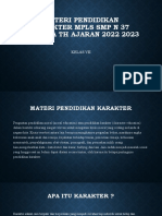Materi Pendidikan Karakter MPLS SMP N 37 Jakarta