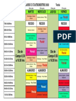 Horario II Parciales - Sección Verde