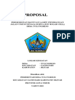 Contoh Proposal PJU Solar Cell