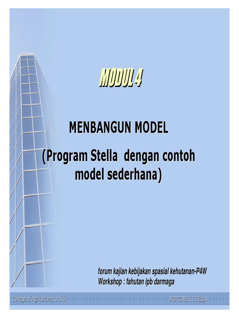 Pemodelan Dinamis dengan STELLA | PDF | Sains & Matematika | Komputer