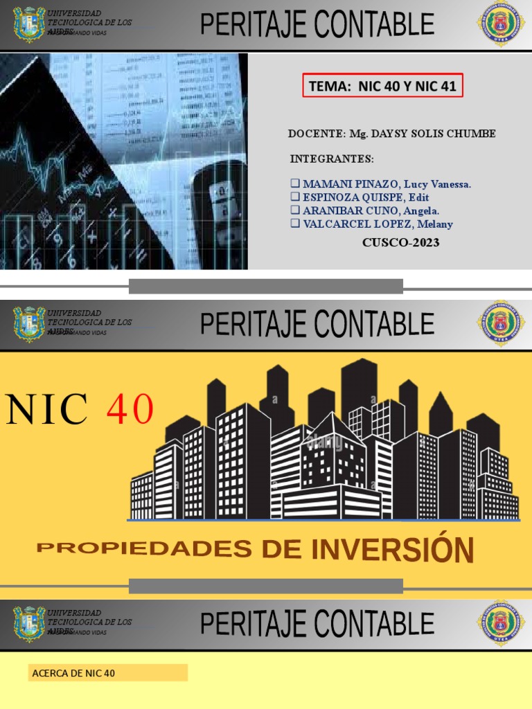 Peritaje - NIC 40 Y 41 | PDF