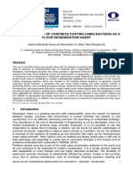 Characterization of Concrete Coating Using Bacteria As A Floor Regeneration Agent